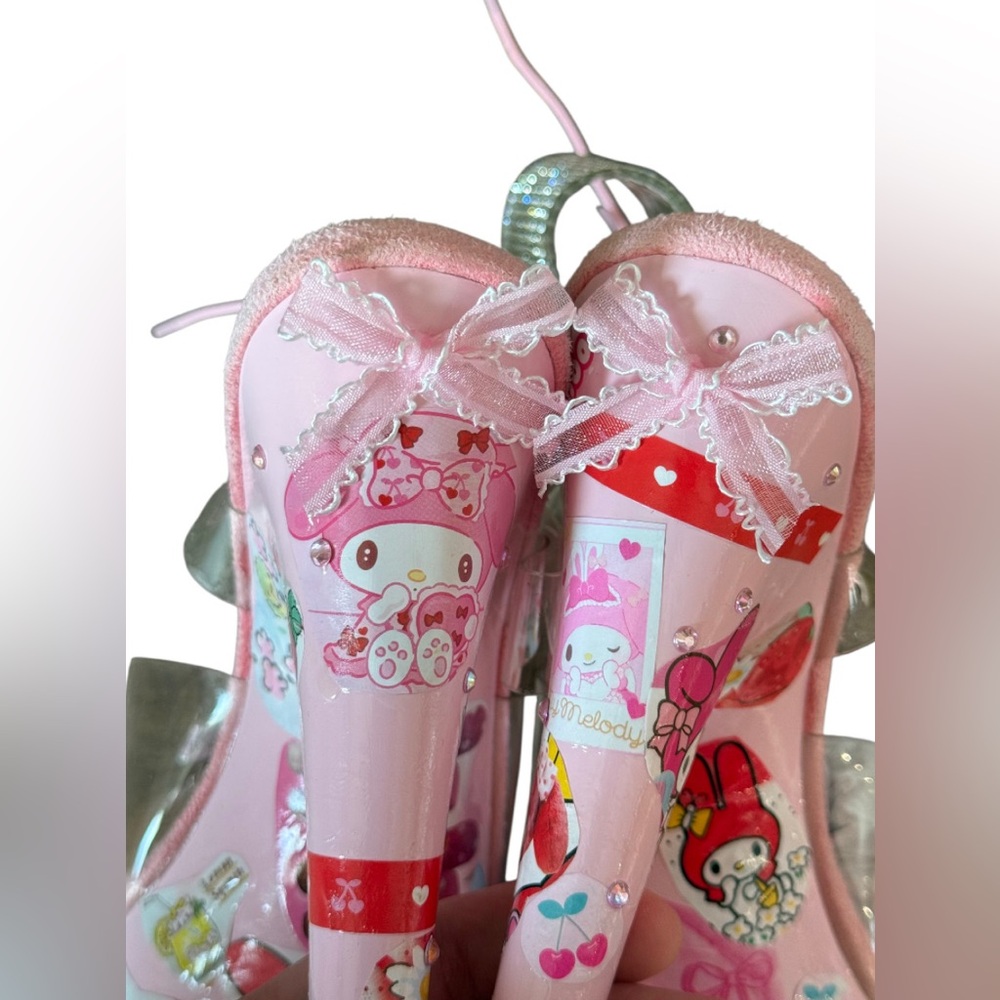 My Melody Kawaii Coquette Pink Party Stripper Heels Pleaser Platforms NEW 8 Cute - Picture 3 of 11
